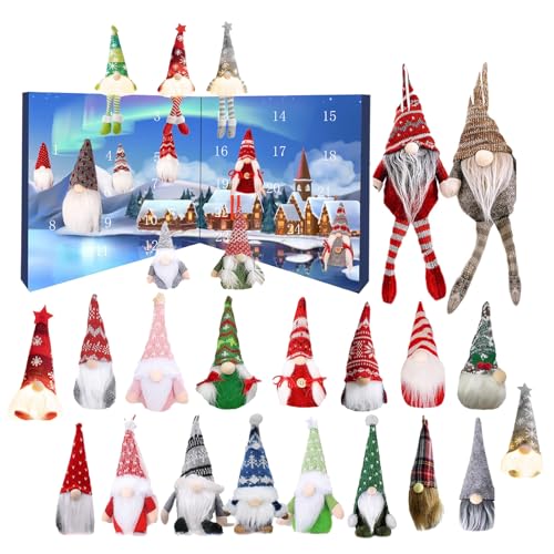 Mbiyhgta Christmas Countdown Kalender | Niedliche Wichtel Kalender Mit Figuren Spielzeug - Festliche 24-Tägige Schmuck Deko Figuren Für Frauen Männer Familie Büro Erwachsene Kinder Jugendliche Mbiyhgta Christmas Countdown Kalender | Niedliche Wichtel Kalender Mit Figuren Spielzeug - Festliche 24-Tägige Schmuck Deko Figuren Für Frauen Männer Familie Büro Erwachsene Kinder Jugendliche von Mbiyhgta