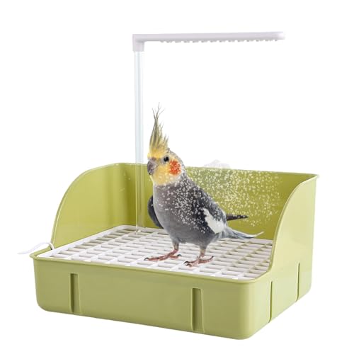 Mbiyhgta Douche de bain automatique Pour oiseaux, Douche à Perroquet à Circulation D'eau automatique - Baignoire électrique Pour oiseaux | Outil de bain à Flux D'eau automatique Pour perruches, von Mbiyhgta