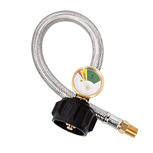 Mbiyhgta Gasschlauch mit Manometer, Austauschschlauch Mit Druckmesser Für, 38 cm Kochgeschirr Zubehör Einfach zu installieren für Bootfahren LKW Camping Reisen am Wochenende Mbiyhgta Gasschlauch mit Manometer, Austauschschlauch Mit Druckmesser Für, 38 cm Kochgeschirr Zubehör Einfach zu installieren für Bootfahren LKW Camping Reisen am Wochenende von Mbiyhgta