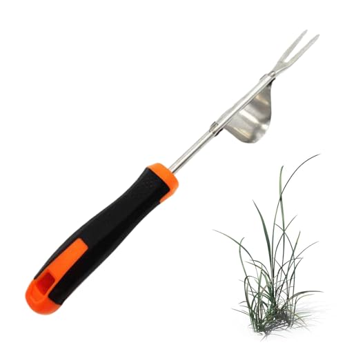Mbiyhgta Handkraut Tool, Unkrautstromwerkzeug,Metal Manual Weeder Remover - Wurzelwedelgabel, Gartenzubehör, Gras -Extraktor -Werkzeug zum Transplantieren der Bodenlösenung von Mbiyhgta