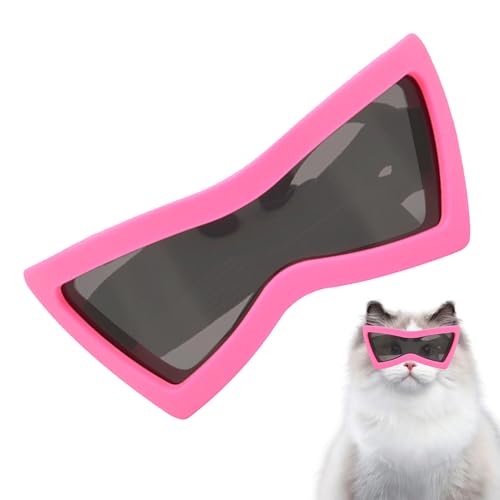 Mbiyhgta Hundesonnenbrille Für Kleine Rassen,Winddichte Schutzbrille Für Hunde - Haustier Sonnenschutz Mit Verstellbarem Band Für Sommerausflüge Outdoor Wandern Spaziergang UV Schutz von Mbiyhgta