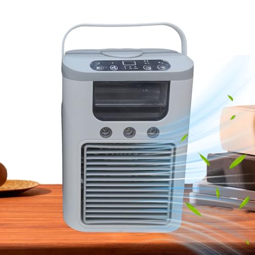 Mbiyhgta Klimagerät Ventilator | Luftkühlung Ventilator Mit Sprühnebel Kühlsystem,Leises Gerät Mit Akku Für Heiße Tage Im Zimmer Terrasse Nachttisch Mbiyhgta Klimagerät Ventilator | Luftkühlung Ventilator Mit Sprühnebel Kühlsystem,Leises Gerät Mit Akku Für Heiße Tage Im Zimmer Terrasse Nachttisch von Mbiyhgta