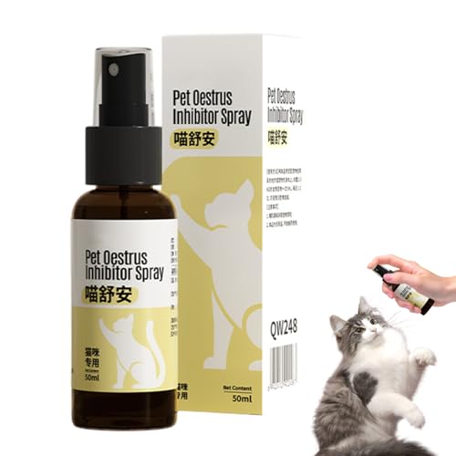Mbiyhgta Pheromon Spray to Calm Cats, beruhigende Katze Pheromone Spray, Kratzspray, 50 ml für Katzen, Kitten Mist reduziert Möbel zum Kratzen, Markieren von Pfeifen für Reisen von Mbiyhgta