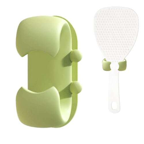 Mbiyhgta Reislöffelhalter, Reiskocherlöffelhalter Clip | Silikon-Spatel-Display-Ständer – Reis Scoop Wand-Wand-Wand-Wand-Wand-Cuiier Spoon Storage Standing Mbiyhgta Reislöffelhalter, Reiskocherlöffelhalter Clip | Silikon-Spatel-Display-Ständer – Reis Scoop Wand-Wand-Wand-Wand-Wand-Cuiier Spoon Storage Standing von Mbiyhgta