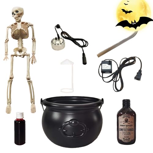 Mbiyhgta Schwebender Zaubertrank | Nebelmaschine Halloween Hexenkessel | Festliche Grusel-Deko Für Tisch Garten Zimmer Küche Mbiyhgta Schwebender Zaubertrank | Nebelmaschine Halloween Hexenkessel | Festliche Grusel-Deko Für Tisch Garten Zimmer Küche von Mbiyhgta