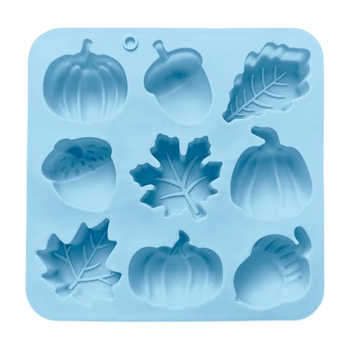 Mbiyhgta Silikon Backform | 9-Fach Muffinform Aus Silikon Für Cupcakes - Herbst Deko Werkzeuge Für Thanksgiving Seife Schokoladenkuchen Kerzen Handwerk Home Decor von Mbiyhgta