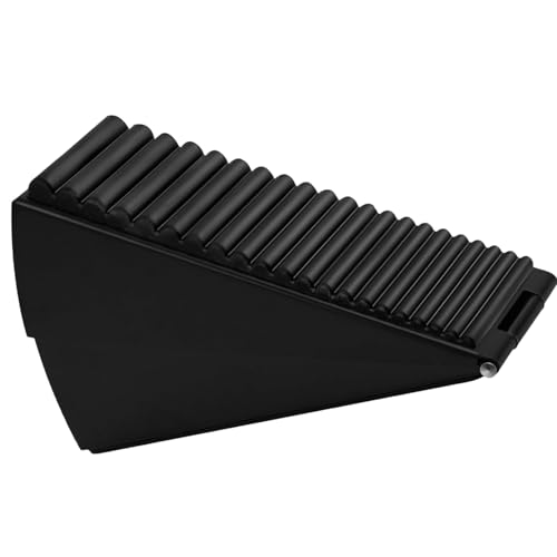 Metallkeilstürstopper - hoher Türstopper, Edelstahl -Türstop | Wedge Woor Stopper Sicherheitstür Stopper Boden Metalltür, schwarze Stopptür Keilstürme für hohe Türboden von Mbiyhgta