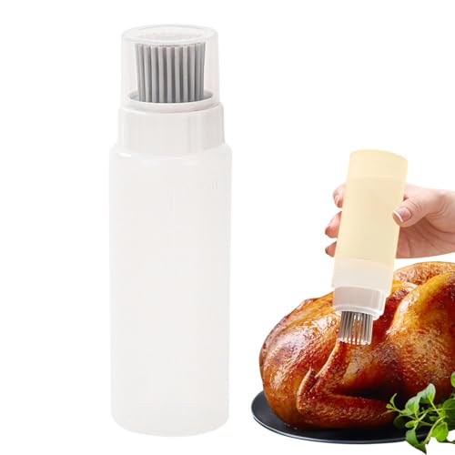 Öl-Flasche für den Haushalt, Staubentferner, Öl-Applikator-Pinsel mit visueller Skala, Küchenzubehör zum Grillen, Backen, Grillen, Kochen, Braten, Backen Öl-Flasche für den Haushalt, Staubentferner, Öl-Applikator-Pinsel mit visueller Skala, Küchenzubehör zum Grillen, Backen, Grillen, Kochen, Braten, Backen von Mbiyhgta