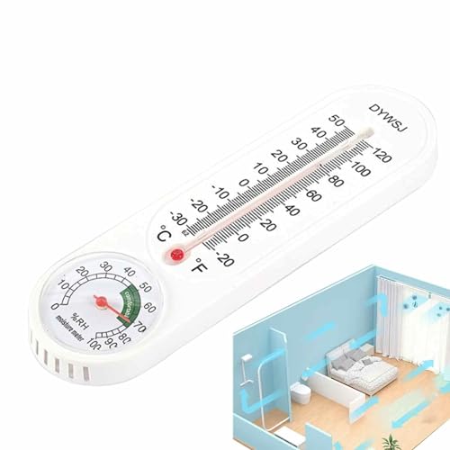 Raumthermometer | Innen-Thermometer und Hygrometer, 2-in-1-Monitoranzeige für zu Hause | leichtes und tragbares Feuchtigkeitsmesser für den wissenschaftlichen Einsatz im Innenbereich, Gewächshaus von Mbiyhgta