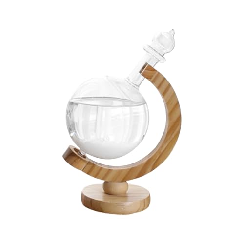 Sturmglas - Klimakristall, versiegelte Flasche | Kunsthandwerksanbieter -Sockel, Bibliotheksbibliothekszubehör, schlankes Wetter -Leseskulptur, moderne wissenschaftliche Home -Ornament, anspruchsvolle von Mbiyhgta