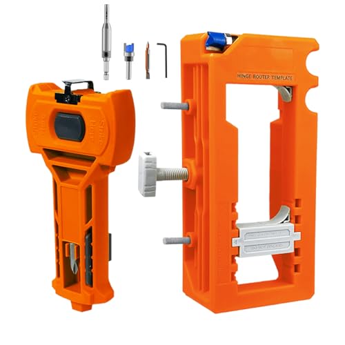 Türscharnier Router Jig - Installationswerkzeug, Router Jig | Genauer Latch -Installationswerkzeug komplettes Türkit, Türscharnier -Installations -Kit -Plattenvorlagen Carpenters Holzbearbeitung und K von Mbiyhgta