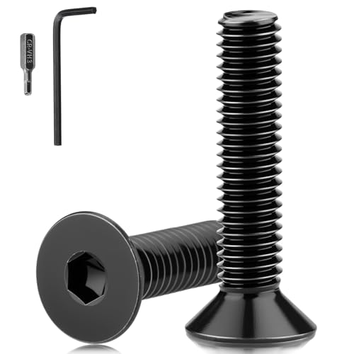 M5 Senkkopfschrauben 30 Stück M5x40 mm Schrauben Edelstahl A2 V2A Innensechskant Senkkopf Schrauben DIN 7991/ISO 10642 Flachkopfschrauben Vollgewinde Senkschrauben Schwarz für Möbe Geräte von Mbsomnus