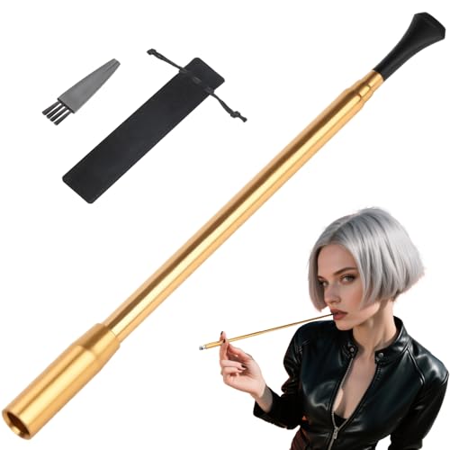 Mbsomnus 1 Stück Zigarettenspitze Lang und Ausziehbar Ø 8 mm Cigarette Holder Gold Zigaretten Stopfgerät Zigaretten Filteraufsatz Teer Stop für Partys Retro-Stil Festivals Rollenspiele Mbsomnus 1 Stück Zigarettenspitze Lang und Ausziehbar Ø 8 mm Cigarette Holder Gold Zigaretten Stopfgerät Zigaretten Filteraufsatz Teer Stop für Partys Retro-Stil Festivals Rollenspiele von Mbsomnus