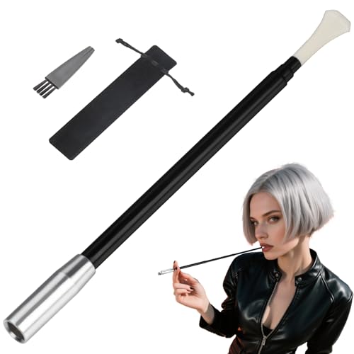 Mbsomnus 1 Stück Zigarettenspitze Lang und Ausziehbar Ø 8 mm Cigarette Holder Schwarz mit Weiß Spitze Zigaretten Stopfgerät Zigaretten Filteraufsatz Teer Stop für Partys Retro-Stil Festivals Mbsomnus 1 Stück Zigarettenspitze Lang und Ausziehbar Ø 8 mm Cigarette Holder Schwarz mit Weiß Spitze Zigaretten Stopfgerät Zigaretten Filteraufsatz Teer Stop für Partys Retro-Stil Festivals von Mbsomnus