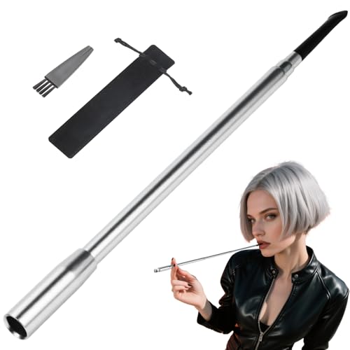 Mbsomnus 1 Stück Zigarettenspitze Lang und Ausziehbar Ø 8 mm Cigarette Holder Silber Zigaretten Stopfgerät Zigaretten Filteraufsatz Teer Stop für Partys Retro-Stil Festivals Rollenspiele Mbsomnus 1 Stück Zigarettenspitze Lang und Ausziehbar Ø 8 mm Cigarette Holder Silber Zigaretten Stopfgerät Zigaretten Filteraufsatz Teer Stop für Partys Retro-Stil Festivals Rollenspiele von Mbsomnus