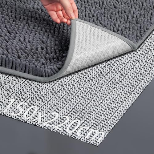 Mbsomnus 150×220 cm Antirutschmatte für Teppich Gleitschutz Anti Rutsch Teppichunterlage rutschfeste Unterlage PVC Antirutschmatte Teppiche Teppich Rutsch Stop für Blatt Tischtücher Sofas von Mbsomnus