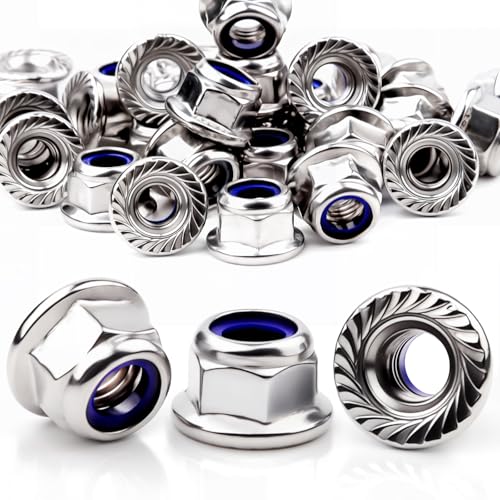 Mbsomnus 30 Stück Flanschmuttern M6 Mutter DIN 6926 Sechskantmuttern mit Flansch Sperrverzahnung Selbstsichernde Sechskant Muttern Inox A2 V2A Regelgewinde Stopmuttern Klemmmutter Sicherungsmuttern Mbsomnus 30 Stück Flanschmuttern M6 Mutter DIN 6926 Sechskantmuttern mit Flansch Sperrverzahnung Selbstsichernde Sechskant Muttern Inox A2 V2A Regelgewinde Stopmuttern Klemmmutter Sicherungsmuttern von Mbsomnus