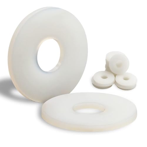 Mbsomnus 30 Stück Kunststoff Unterlegscheiben M10-30MM Nylon Unterlegscheiben Karosseriescheiben Kunststoffscheiben Beilagscheiben für Maschinen Elektrische Geräte Klempner M3;M4;M6;M8;M10;M20 von Mbsomnus