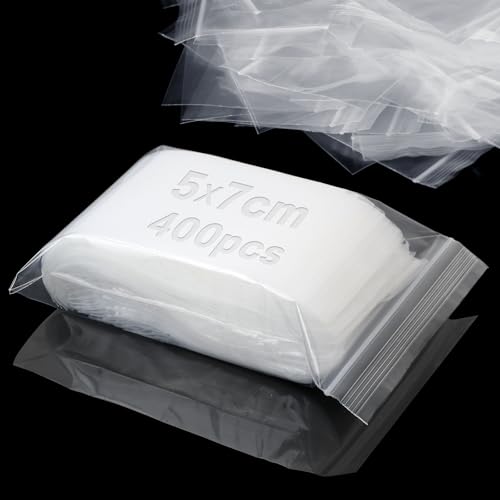 Mbsomnus 400 Stück Kleine Plastiktüten Druckverschlussbeutel 5x7 cm Zip Beutel Wiederverschließbare Kleine Tütchen Verschließbar Zipper Baggies für Ohrringen Schmuck Süßigkeiten Samen Schrauben Mbsomnus 400 Stück Kleine Plastiktüten Druckverschlussbeutel 5x7 cm Zip Beutel Wiederverschließbare Kleine Tütchen Verschließbar Zipper Baggies für Ohrringen Schmuck Süßigkeiten Samen Schrauben von Mbsomnus
