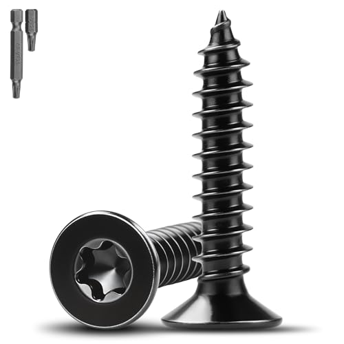 Mbsomnus 60 Stück Holzschrauben Schwarz M5x25 mm Schrauben Edelstahl A2 V2A Senkkopfschrauben Akustikpaneele Schrauben Holzschrauben Torx Vollgewinde Spanplattenschrauben für Möbelmontage Mbsomnus 60 Stück Holzschrauben Schwarz M5x25 mm Schrauben Edelstahl A2 V2A Senkkopfschrauben Akustikpaneele Schrauben Holzschrauben Torx Vollgewinde Spanplattenschrauben für Möbelmontage von Mbsomnus