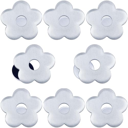 Mbsomnus 8 Stück Tischdecken Beschwerer Draußen Tischdeckenbeschwerer für Draußen Edelstahl Outdoor Tischtuchbeschwerer Extra Schwer Magnetische Pflaumenblüte für Kühlschrank Gardinen Duschvorhang von Mbsomnus