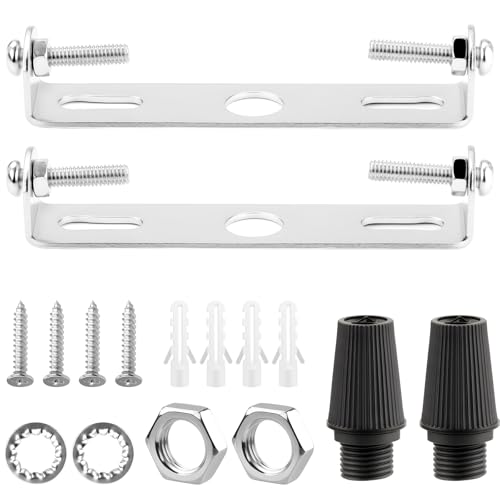 Mbsomnus 80 mm Lampenhalterung Decke Kit 2 Stück Deckenhalterung Lampe Leuchten Montagehalterung mit Schraube Unterlegscheibe Mutter für Haus Büro Hängeleuchte Wand Deckenlicht Pendelleuchte von Mbsomnus