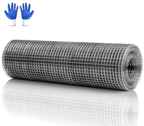 Mbsomnus Drahtgitter 30 cm x 6,5 m Wühlmausgitter für Hochbeet Maschendraht Rolle Verzinkt Volierendraht Kaninchendraht Maschenweite 6mm Nagetier Drahtgeflecht Hasendraht für Haus Garten Füllen Lücken von Mbsomnus