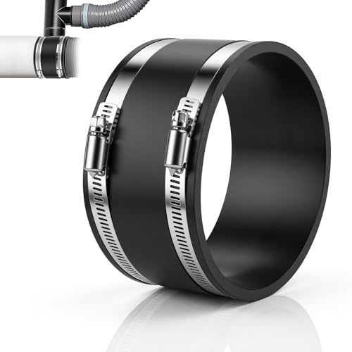 Mbsomnus Ø 125 mm Flexible Gummimuffe Gummikupplung mit 2 Stück Edelstahlschellen Geräuschmindernde Manschette Rohrverbinder für Rohrventilator Stahlrohr Kohlefiltern Starres Rohr Lüftungsrohr Mbsomnus Ø 125 mm Flexible Gummimuffe Gummikupplung mit 2 Stück Edelstahlschellen Geräuschmindernde Manschette Rohrverbinder für Rohrventilator Stahlrohr Kohlefiltern Starres Rohr Lüftungsrohr von Mbsomnus