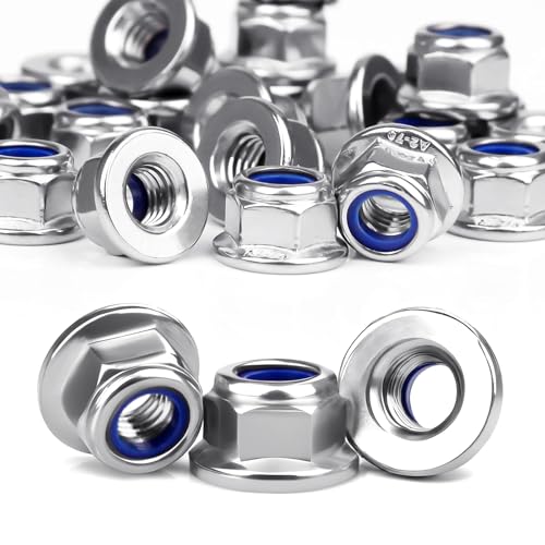 Mbsomnus Sechskant Muttern M10, 10 Stück Flanschmuttern DIN 6926 Selbstsichernde Muttern M10 Sechskantmuttern Edelstahl A2 V2A Regelgewinde Sechskant Stopmuttern Flansch Klemmmuttern Mbsomnus Sechskant Muttern M10, 10 Stück Flanschmuttern DIN 6926 Selbstsichernde Muttern M10 Sechskantmuttern Edelstahl A2 V2A Regelgewinde Sechskant Stopmuttern Flansch Klemmmuttern von Mbsomnus