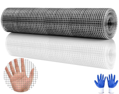 Mbsomnus Wühlmausgitter Volierendraht Drahtgitter 40 cm x 5 m Maschendraht Rolle Verzinkt Kaninchendraht Maschenweite 6 mm Nagetier Drahtgeflecht Hasendraht für Haus Garten Hochbeet Füllen Lücken von Mbsomnus