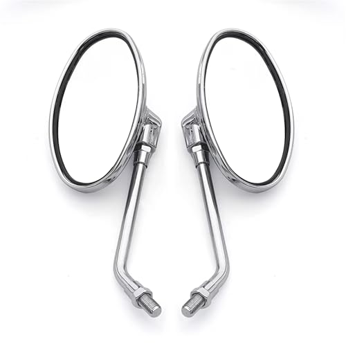 Mbxpxe Motorrad Rückspiegel Für Suzuki Touring Street Bike Universal 10mm Motorrad Rückseite Spiegel Moto Rückspiegel Bobber Zubehör Bar Spiegel von Mbxpxe
