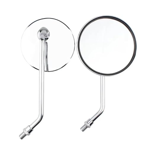 Mbxpxe Motorrad Rückspiegel Motorrad Elektrofahrzeug Rückspiegel modifiziert Eisen kleine Schildkröte König Reflektor Aluminiumlegierung Spiegel 8mm10mm Bar Spiegel(10mm) von Mbxpxe
