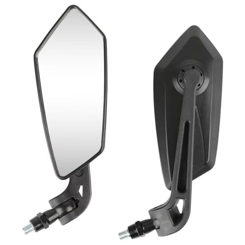 Mbxpxe Motorrad Rückspiegel Motorrad-Lenkerspiegel Rückspiegel Motorrad-Lenkerendspiegel für Roller Motocross Spiegel 8/10 mm Rückreflektor Bar Spiegel von Mbxpxe