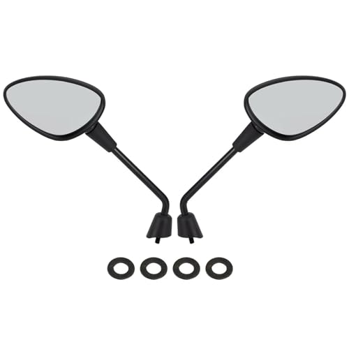 Mbxpxe Motorrad Rückspiegel Motorrad Modifizierter quadratischer Rückspiegel für Shadow VT VT1100 VT750 VT600 VF750 Magna 750 ATV Roller Teile Bar Spiegel(Black) von Mbxpxe