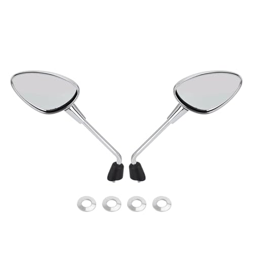 Mbxpxe Motorrad Rückspiegel Motorrad Modifizierter quadratischer Rückspiegel für Shadow VT VT1100 VT750 VT600 VF750 Magna 750 ATV Roller Teile Bar Spiegel(Chrome) von Mbxpxe