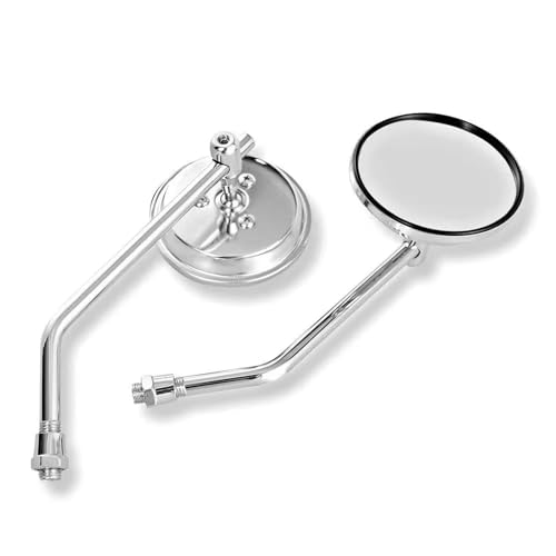 Mbxpxe Motorrad Rückspiegel Paar Universal Motorrad 10mm Rückspiegel Chrom Seitenspiegel Für Kawasaki Roller Dual Sport Bike Bar Spiegel Mbxpxe Motorrad Rückspiegel Paar Universal Motorrad 10mm Rückspiegel Chrom Seitenspiegel Für Kawasaki Roller Dual Sport Bike Bar Spiegel von Mbxpxe