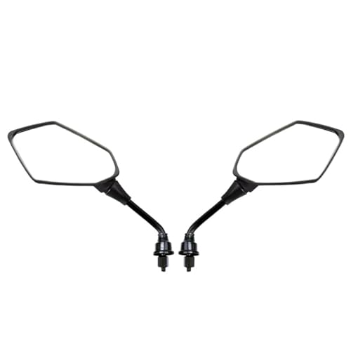 Mbxpxe Motorrad Rückspiegel Universal 10mm 8mm Dirt Pit Bike Motocross Teil Off-Road Motorrad Rückspiegel Motorrad Zubehör Moto Spiegel Schraube Bar Spiegel(10mm) von Mbxpxe