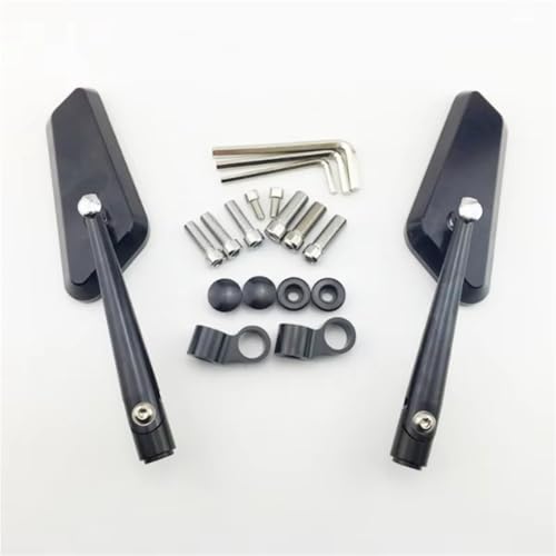 Mbxpxe Motorrad Rückspiegel Universial 8mm 10mm Motorrad Spiegel Roller E-Bike Rückspiegel 2 Teile/para Elektromobil Rückseite Konvexen Spiegel Bar Spiegel(One Set) von Mbxpxe
