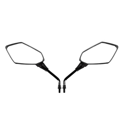 Motorrad Rückspiegel Motorrad Rückspiegel Roller ABS 8/10 MM Seite Spiegel Universal Für Kawasaki Für 650 ER6N Für Z650 Bar Spiegel von Mbxpxe