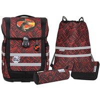 Mc®Neill Schulranzen-Set COMPACTO ZACK Kunstfaser rot von Mc®Neill