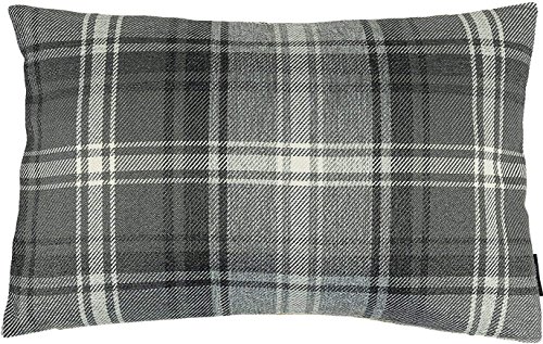 McAlister Textiles Angus | Kissenbezug für Sofakissen in Anthrazit Grau | 50 x 30cm | gewobenes Kariertes Tartan Muster | schottischer Landhausstil McAlister Textiles Angus | Kissenbezug für Sofakissen in Anthrazit Grau | 50 x 30cm | gewobenes Kariertes Tartan Muster | schottischer Landhausstil von McAlister Textiles