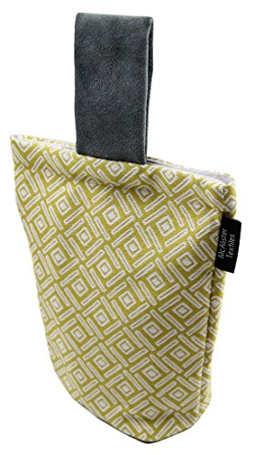 McAlister Textiles Copenhagen | Elva Türstopper mit geometrischem Muster in Ocker | Deko textiler Türsack, Keil Geschenktasche von McAlister Textiles