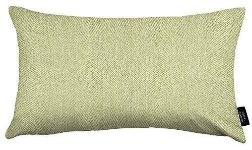 McAlister Textiles Herringbone Tweed | Kissenbezug für Sofakissen in Grün | 30 x 50 cm | traditionelles gewobenes Fischgräten-Muster | Deko Kissenhülle für Sofa, Bett, Couch von McAlister Textiles