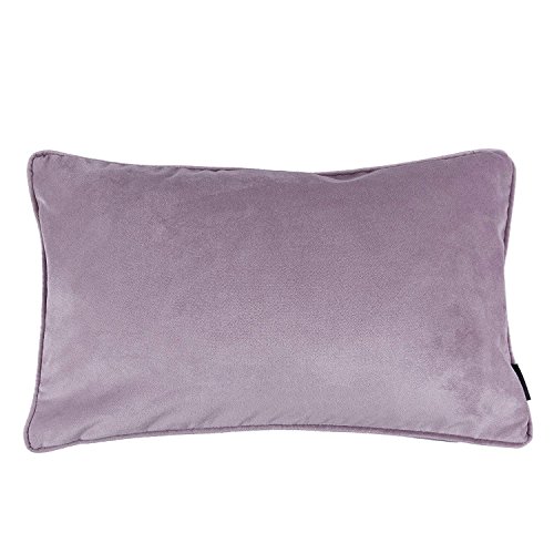 McAlister Textiles Matter Samt | Kissenbezug für Sofakissen in Flieder Lila | 60 x 40cm | erhältlich in 25 Farben | griffester Samt edel paspeliert | Kissenhülle für Samtkissen von McAlister Textiles