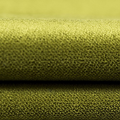 McAlister Textiles Matter Samt | Überwurf 130cm x 200cm in Lindgrün | Decke für Tisch, Sofa, Bett, Sessel in luxuriösem Designer Plüsch von McAlister Textiles