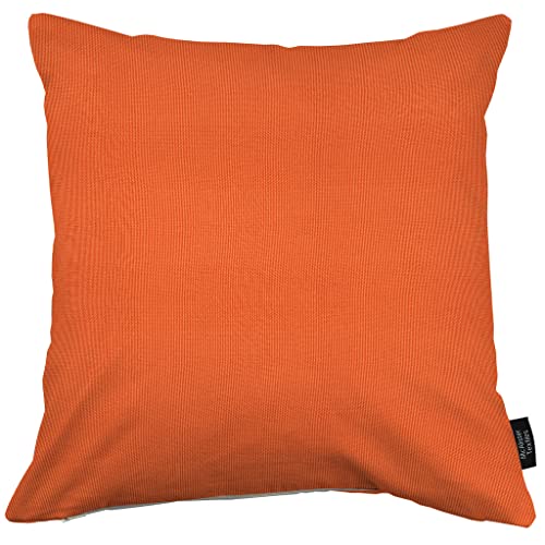 McAlister Textiles Sorrento | Outdoor Kissen mit Füllung 50 x 50cm in Orange | wasserfeste UV beständige Deko für Garten, Terrasse, Balkon von McAlister Textiles