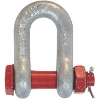 McBULL® Schäkel, hochfest, gerade Form, mit Mutter und Splint, Nenngröße 11/4", Tragkraft 12.000 kg von McBULL®
