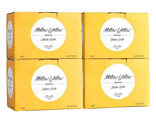 Mellow Yellow Shishakohle 4 kg, Würfel, Premium Kokos-Naturkohle von McBrikett