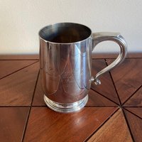 Gedenk 1958 Schwerer Versilberter Bierkrug - F.g Howlett Von Der Wenlock Brauerei Datierter von McCullochFinds