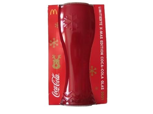 McDonalds - C o c a C o l a - Edition X-Mas 2021 - Sammelglas - Glas - Rot von McDonalds